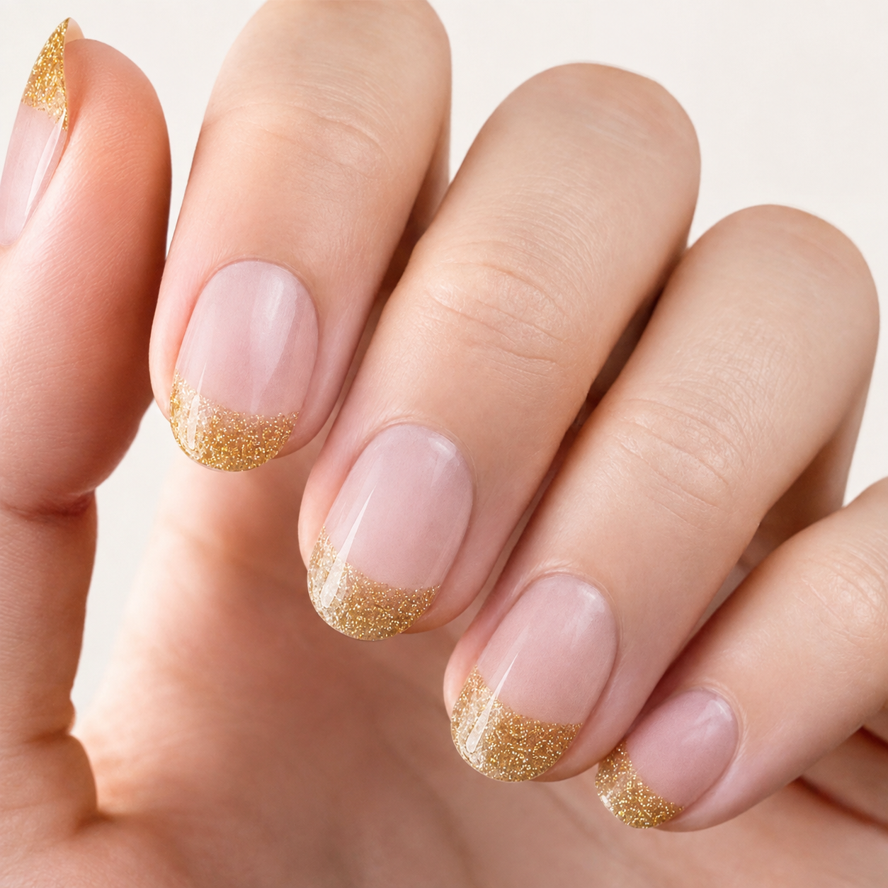 Gold French Tip