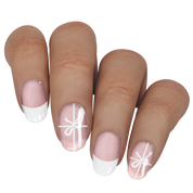 White French Tip Bow